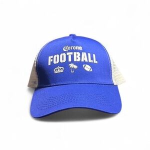 Corona Blue Football adjustable Cap